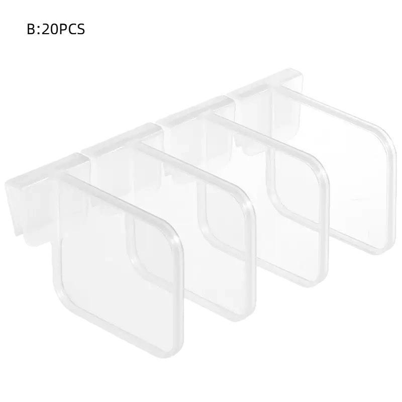 10/20Pcs Refrigerator Kitchen Organizer Shelf Storage Dividers For Eggs Bottles Items Organizer