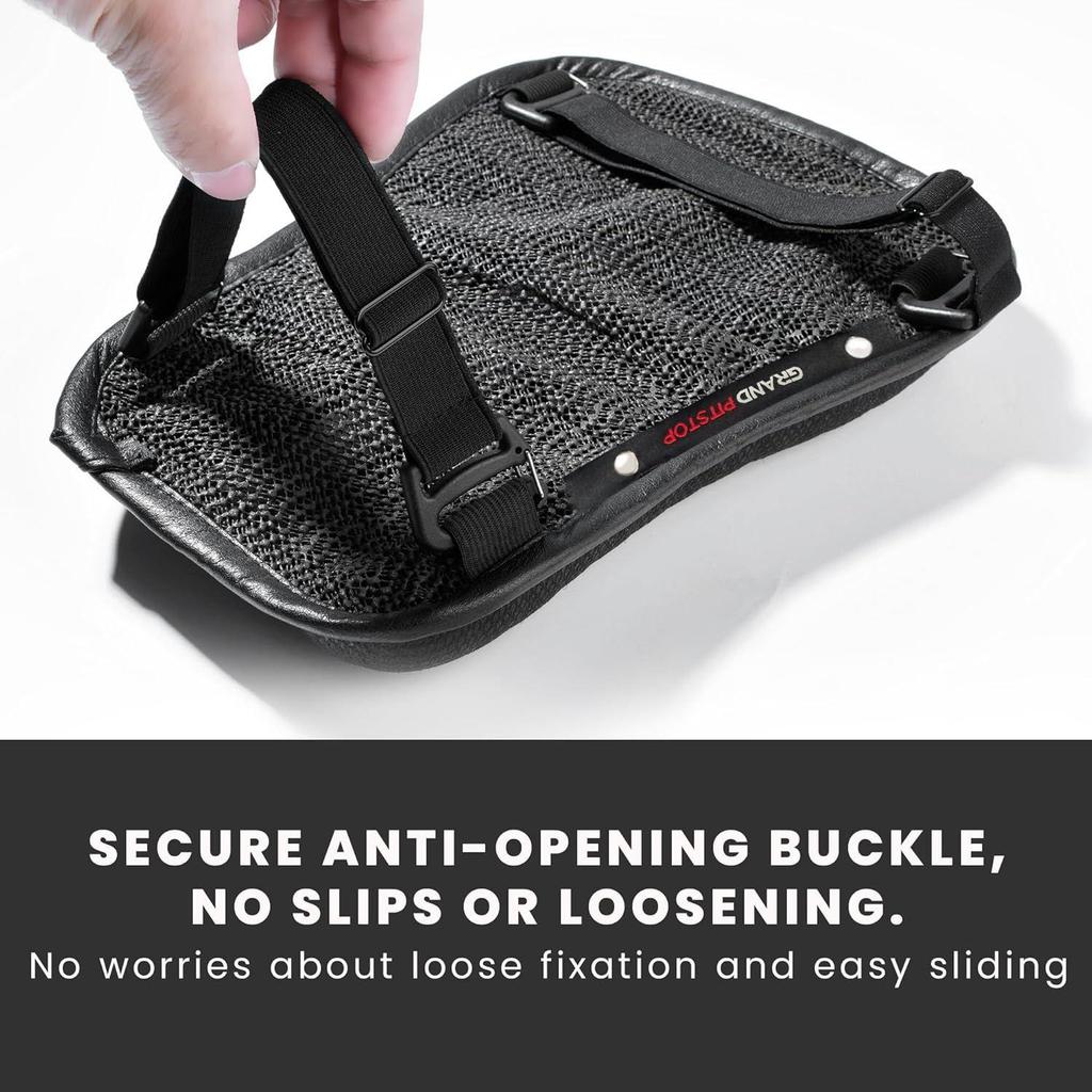 Gel Air Seat Cushion | 3D Honeycomb Gel Structure | Universal Fit | Detachable Cover | Ideal for Bike, Office, Car & Home | Lumbar Support