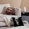 TV Show AHS Fear Cushion Cover Pillowcase Short Plush Invisible Zipper Room Sofa Cushion Cover