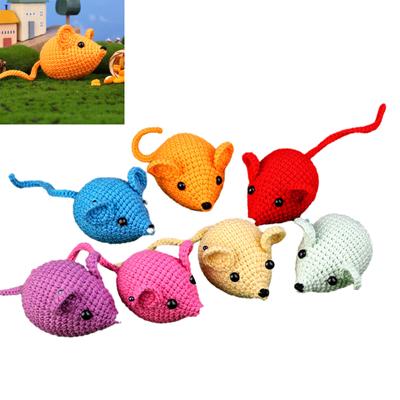 Not Finished Crochet Kits DIY Hand-Woven Material Bag Handmade Crochet Dolls Knitted Yarn Mouse Friend Crochet Starter