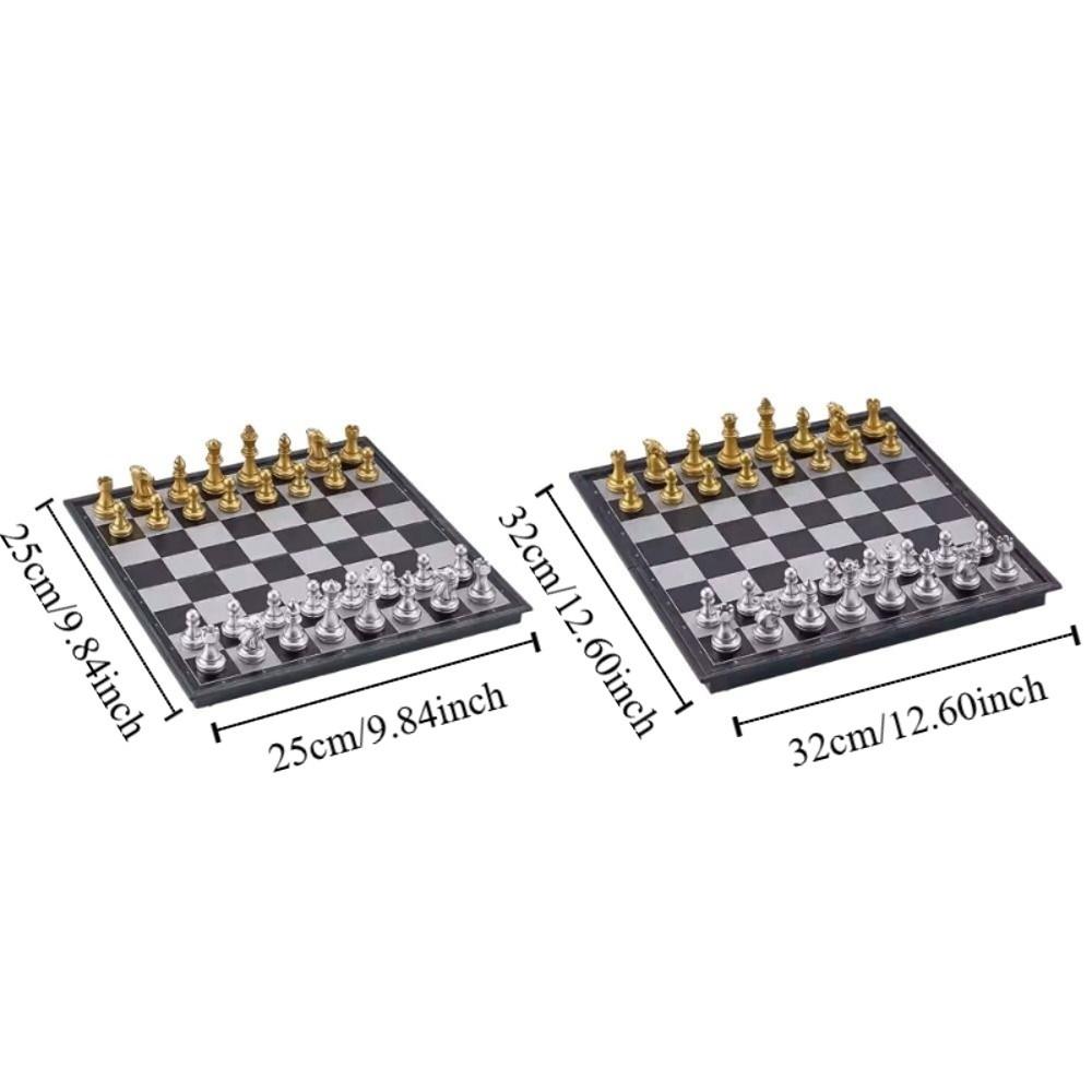 Folding International Chess Magnet English Chess Universal Travel Board Game Set  Desktop