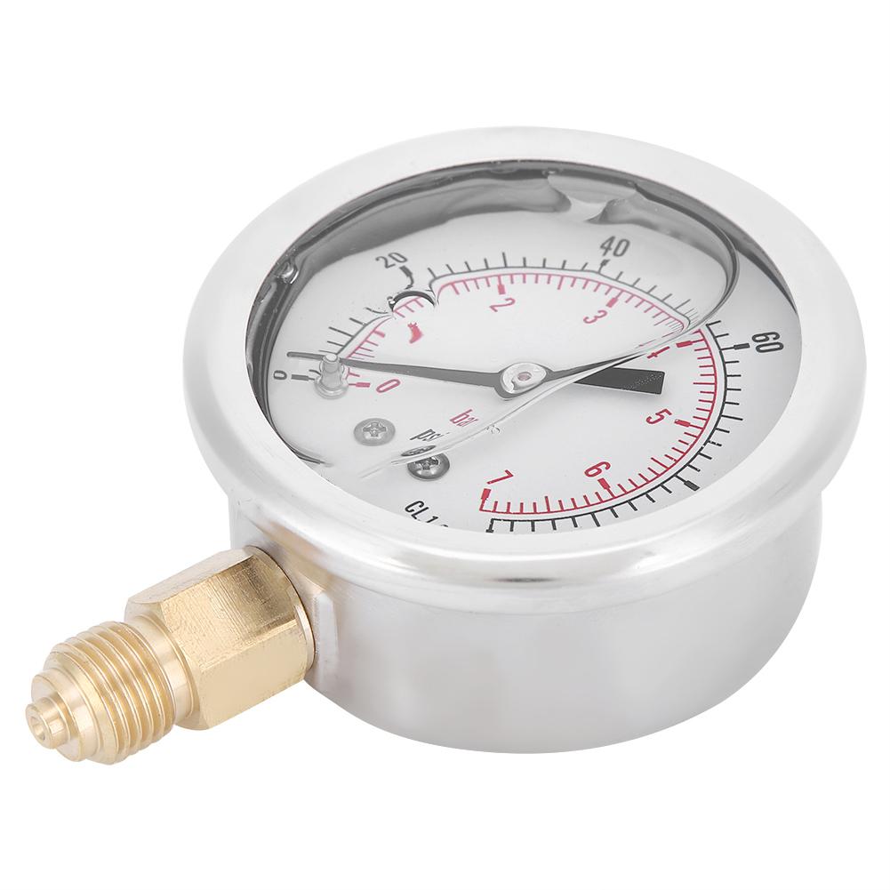 TSPGG6047bar 1 4BSP Y60 Radial Oil Filled Pressure Gauge Instrument for Pressure Measurement