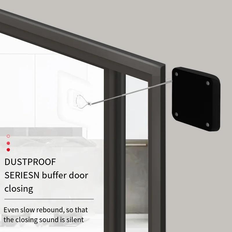 Automatischer Sensor-Türschließer, stanzfreier, verstellbarer Oberflächen-Türstopper, automatisch schließender Türschließer, Heimwerkerbedarf