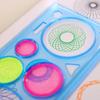 Random Color Painting Multi-function Puzzle Spirograph Geometric Ruler Drafting Tool For Students Drawing Toys Learning Art Tool