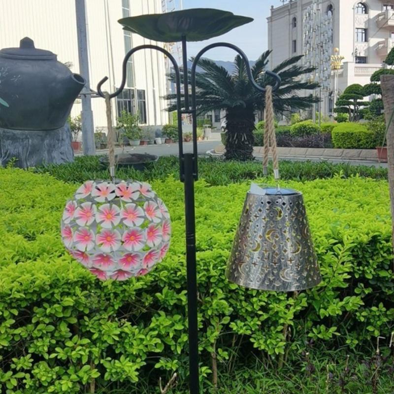 Wild Bird Feeding Stand with Hook for Garden Outdoor Decors Bird Bath Bird Feeding Station Hanging Bird Feeders