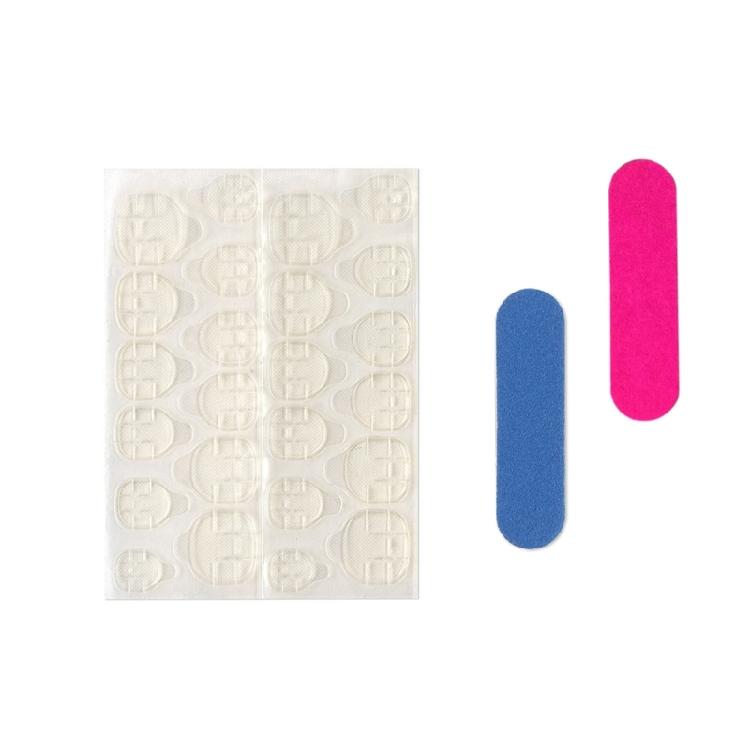 Christmas Press on Nail Short Almond False Acrylic Nail with Snowflake Designs and Winter Artificial Nail Art for Women