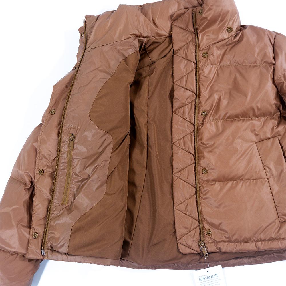 Lulu Kurze Kältebeständige Daunenjacke mit Kapuze: 4-Gitter-Puff, Abnehmbar & Warm für Herbst/Winter-Fitness