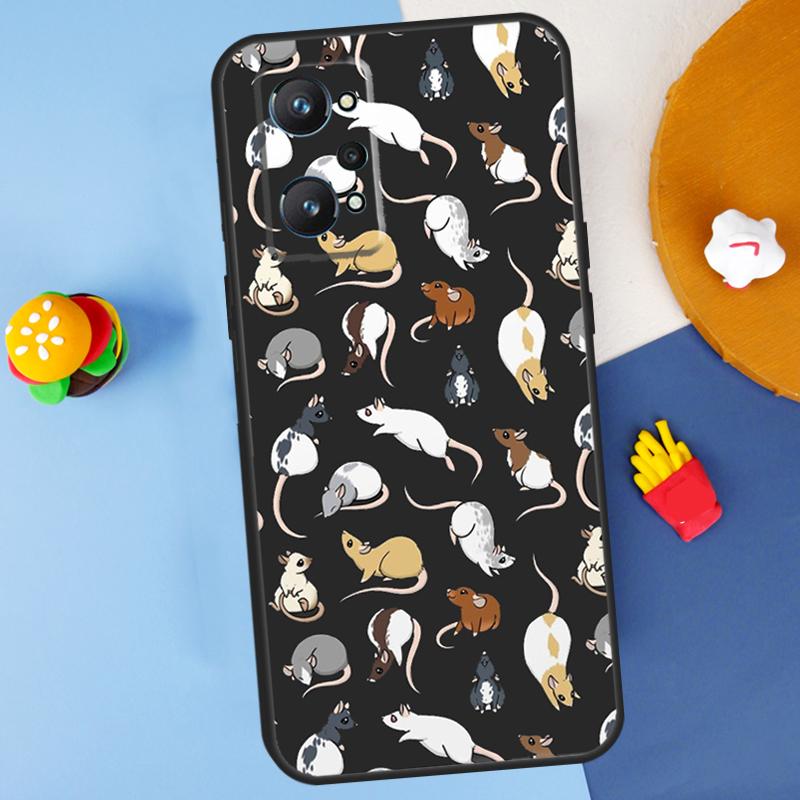 Mouse Rat For Realme GT7 Pro GT 6T 6 5 C67 C61 C55 C53 C51 C21Y C25S C75 10 11 12 13 14 Pro Plus Case
