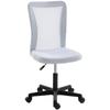 Mesh Office Chair Armless Swivel Executive Computer Desk Chair Adjustable Height Wheels White