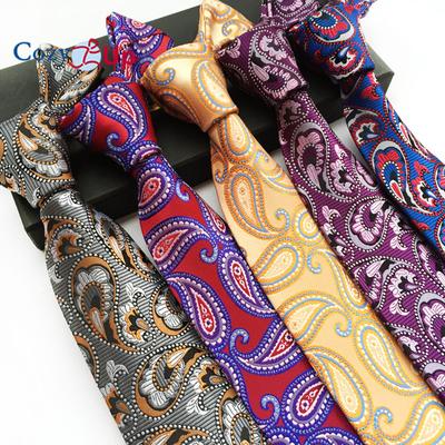 Cozy Up 3.15"(8cm) Fashion Striped PaisleyTies Men Plaid Flower Necktie for Wedding