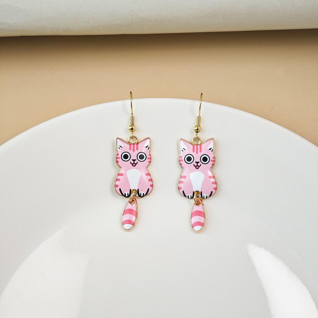 Cute Cat Earrings with Interesting and Quirky Design, Perfect for Any Outfit