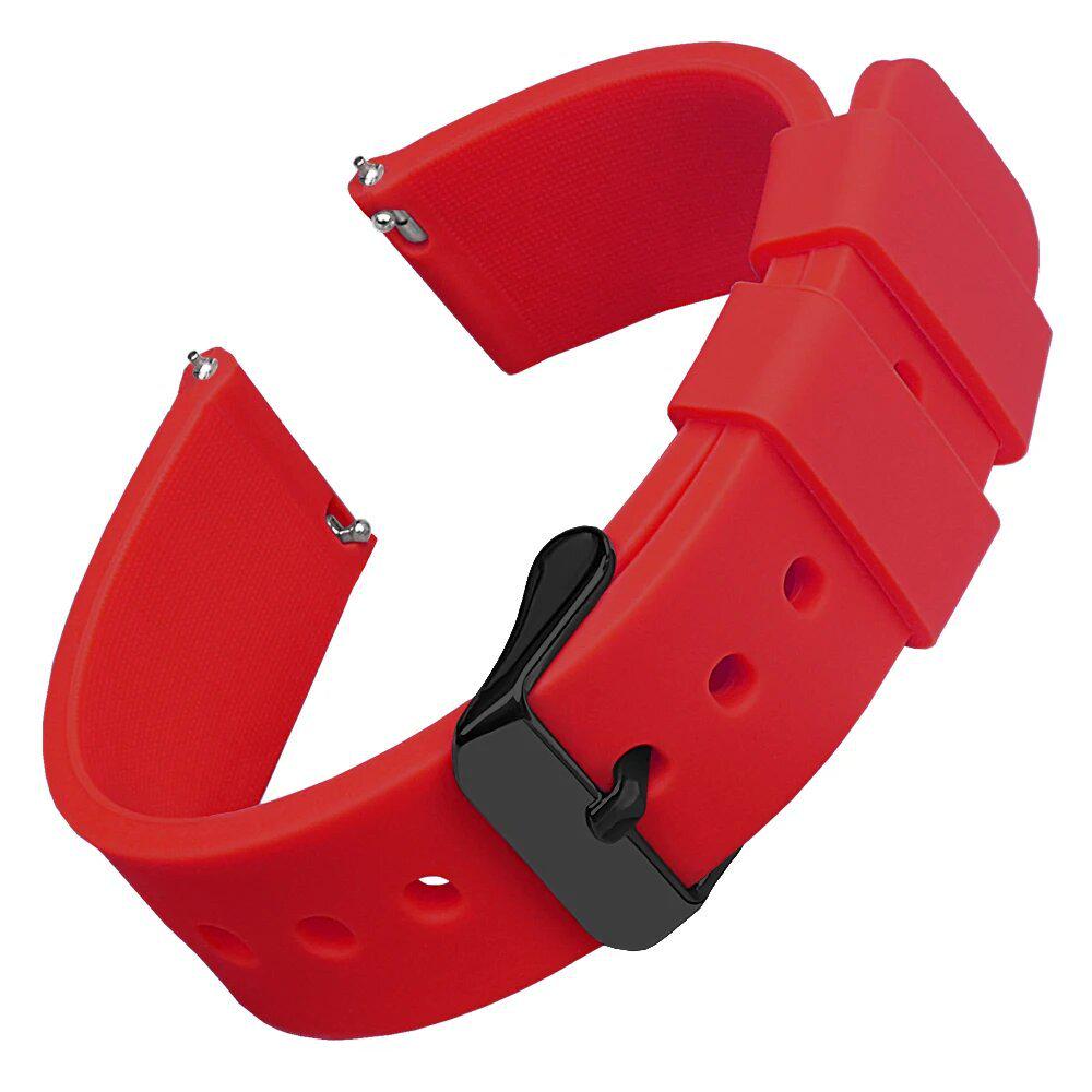 Cinturino Premium in Silicone per Orologio - Rilascio Rapido, Diverse Misure (14/16/18/19/20/21/22/24mm), Design Morbido e Colorato