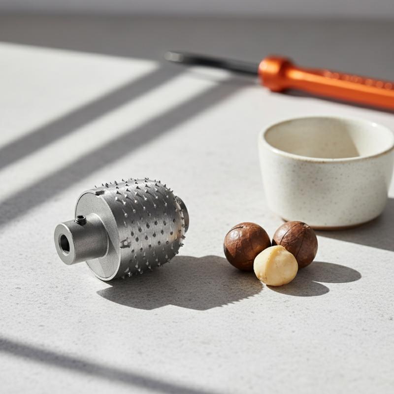 Elektrischer Kokosnussraspler Kopf Ersatz Schwerlast 12/14mm Kokosnussraspler Kopf Rolle Granate Modell Kokosnussraspler Maschine Kopf
