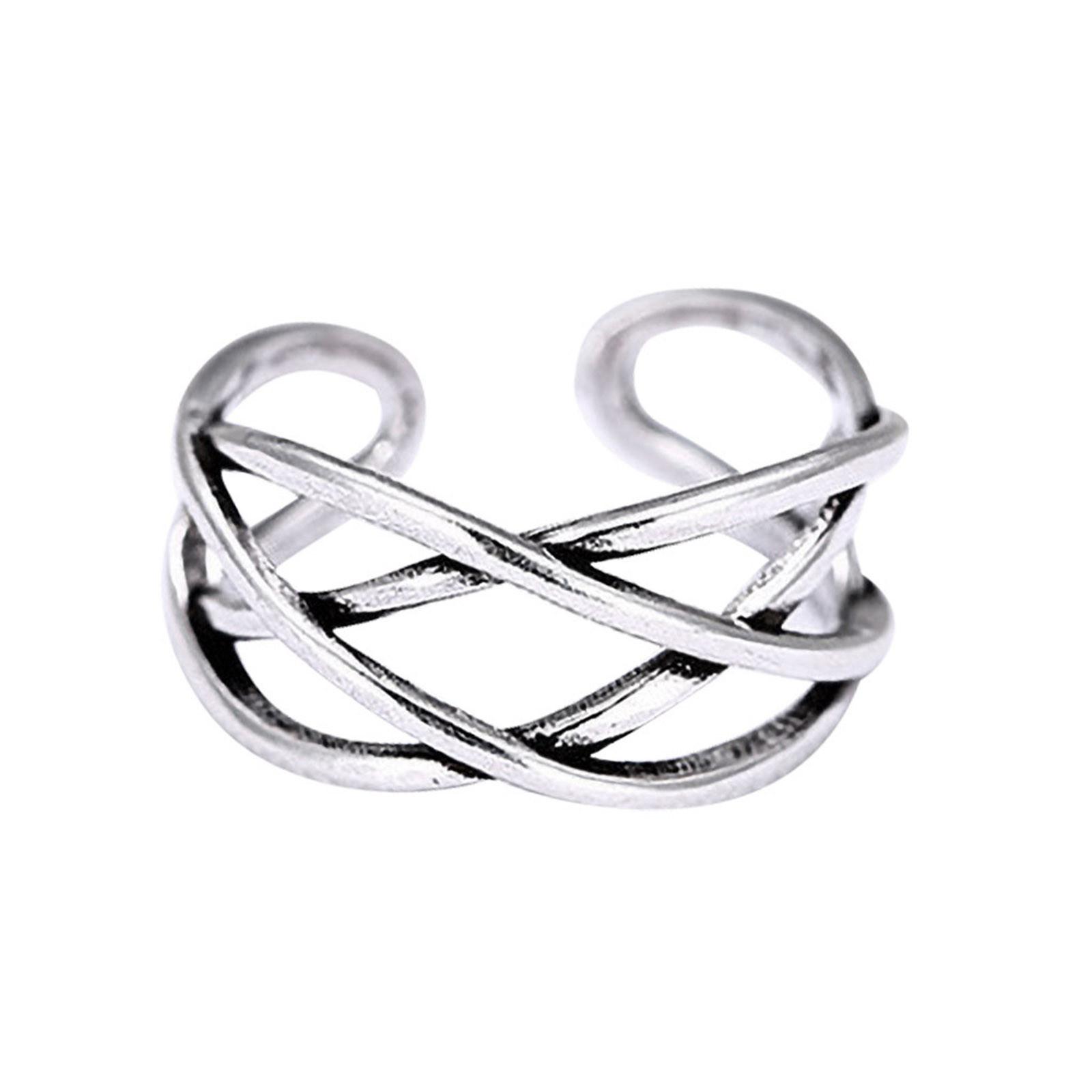 Thumb Ring Knot Open Ring Natural Wedding Jewelry One Size белый