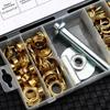 Hole Punch Heavy Duty Brass Tarp Repair Kit 1/2 Inch Grommet Tools Eyelet Grommets Grommet Kit