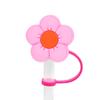 8Pcs 8-10MM Cover Flower Straw Food Grade Silicone Reusable Dust-proof Cute Universal Mini