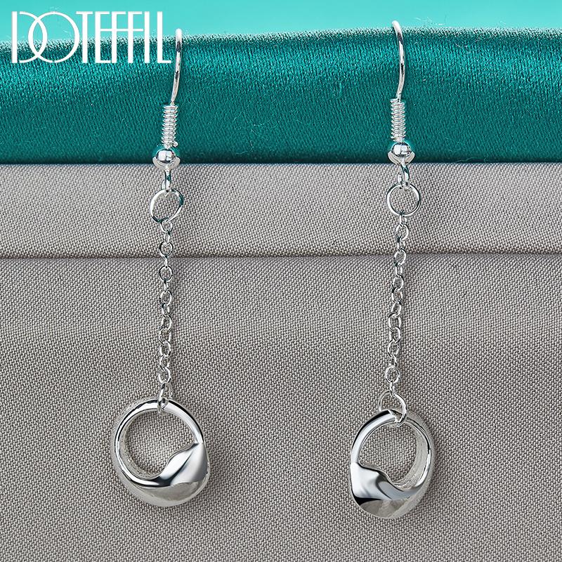 Fashion Pendant Earrings Gift Silver Beautiful Jewelry