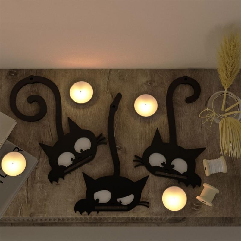 Silicone Mold for Cats Shaped Wall Hanging Candle Holder Handmade Home Decoration Mould Jewelry Making Supplies