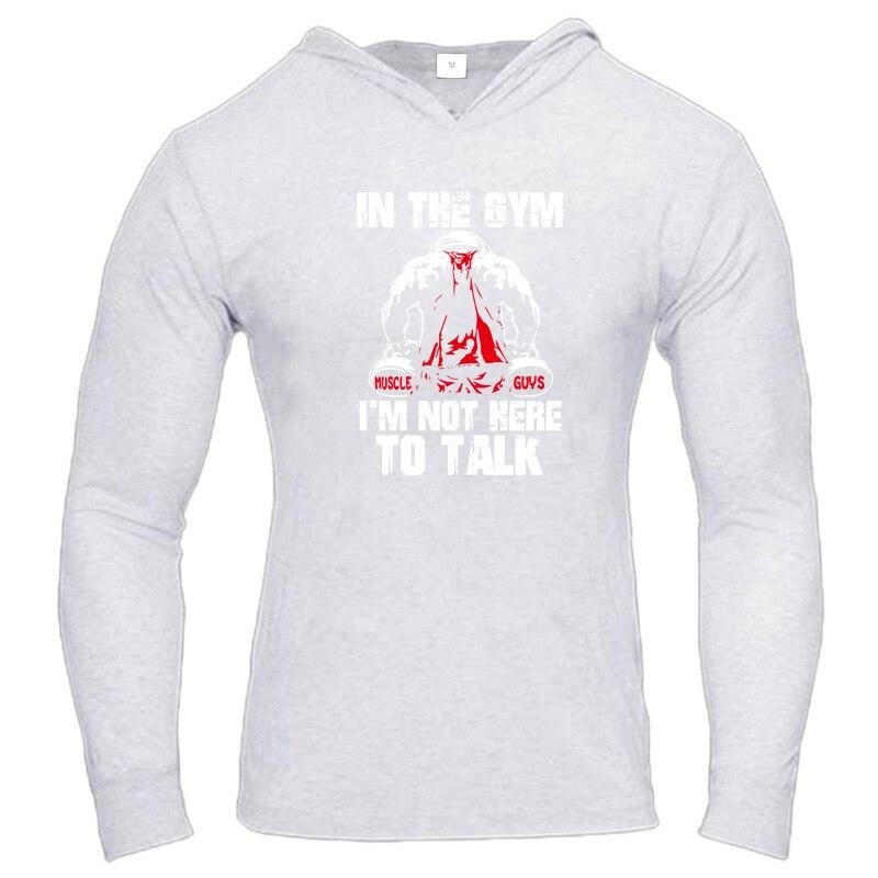 Muscleguys Spring and Autumn Men'sSweater Youth Sports Hoodie shirt Fitness Jogging Tee Simple and Stylish Long Sleeve Tops