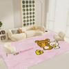 Kawaii Rilakkuma Bear Room Mats Washable Non-Slip Living Room Sofa Chairs Area Mat Kitchen Alfombra