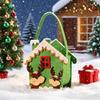 1-10PCS Christmas Felt Candy Bags Cartoon Apple Pouch Santa Sack Kids Gift Packaging Bag Xmas Tree Holiday Decoration