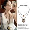 Retro ethnic style long pendant necklace light luxury niche high-end sweater chain temperament versatile personality jewelry women