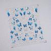5D illusion polarized butterfly nail sticker pink purple blue fashionable self-adhesive butterfly nail art decoration sticker