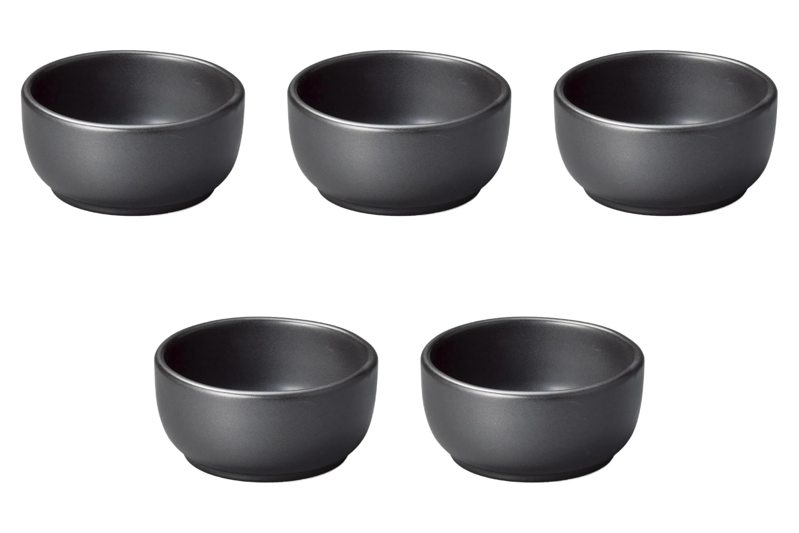 

Набор из 5 черных пиал для бибимбапа x Банко Яки пиалы для бибимбапа Direct Setomonohonpo (Мини) [13.7 6.7см] Горшок, Огонь, чёрный