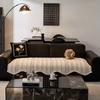 Spezialform Sofakissen Plüsch Herbst und Winter Verdickt Leder Sofa Spezielles Sitzkissen Fixiert Rutschfest Neue Sofabezug