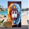 Prosop de Plajă West Ham United Football Print, Prosop Mare Moale cu Uscare Rapidă pentru Plajă Camping Piscine