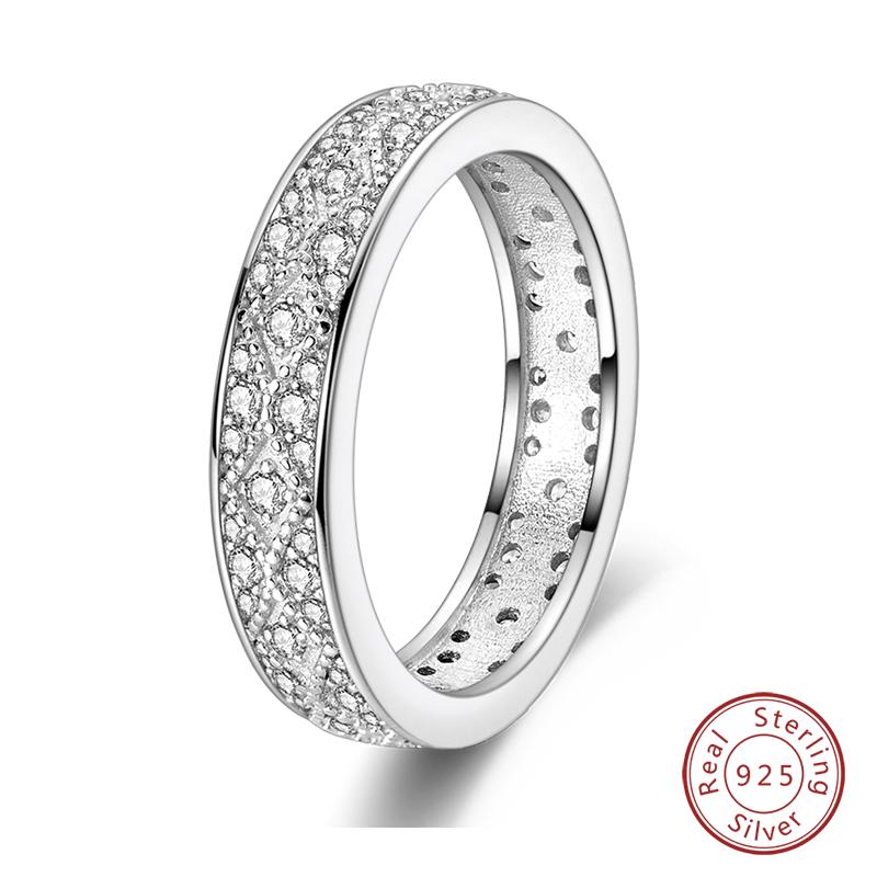 925 Silver Heart Shaped Infinite Minimalist Rings Hollow Celtic Knot Rings For Women Elegant Engagement Wedding Jewelry