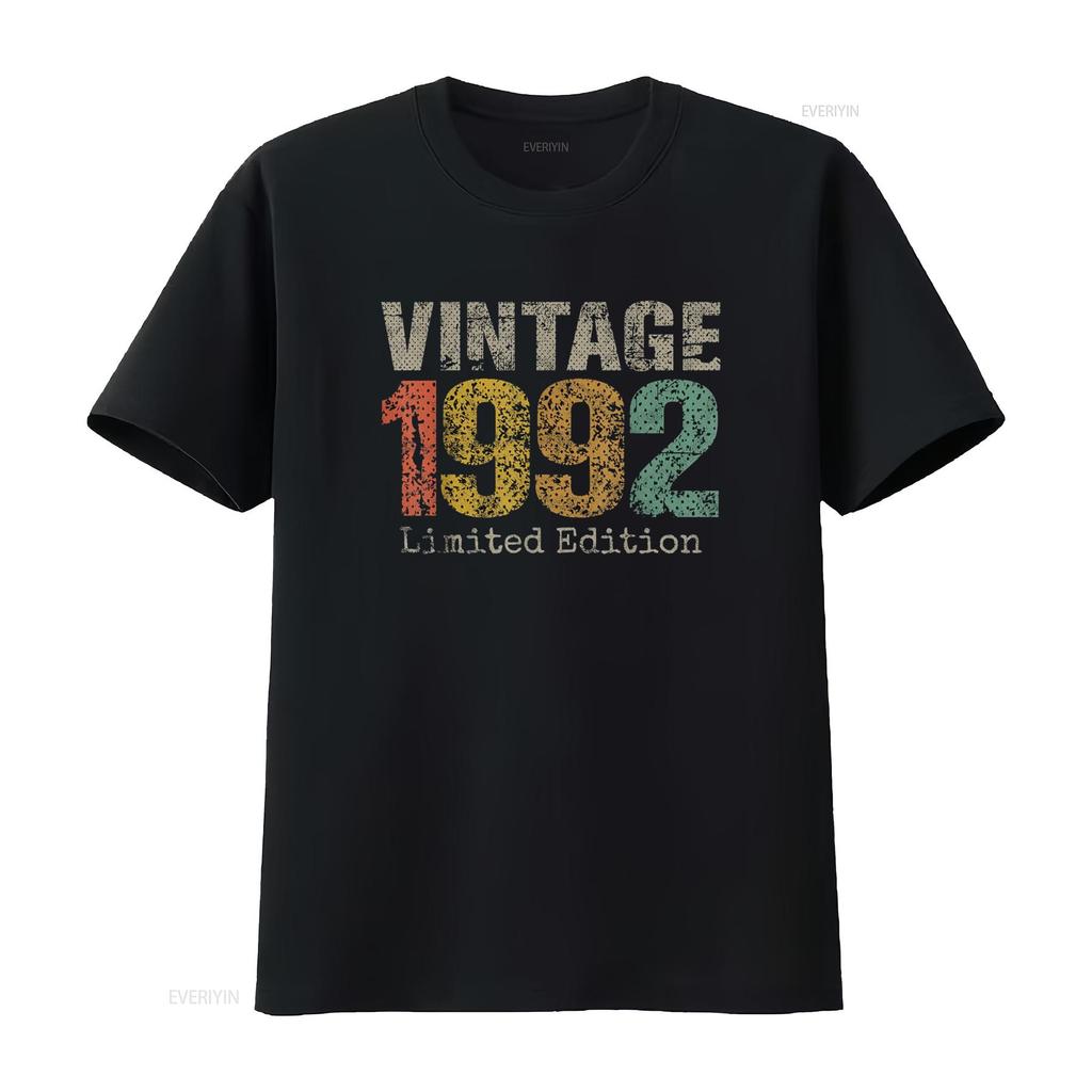 32 Year Old S Vintage 1992 Limited Edition 32nd Birthday T Shirt Vintage Washed Designer Clothes Casual Comfortable Unisex