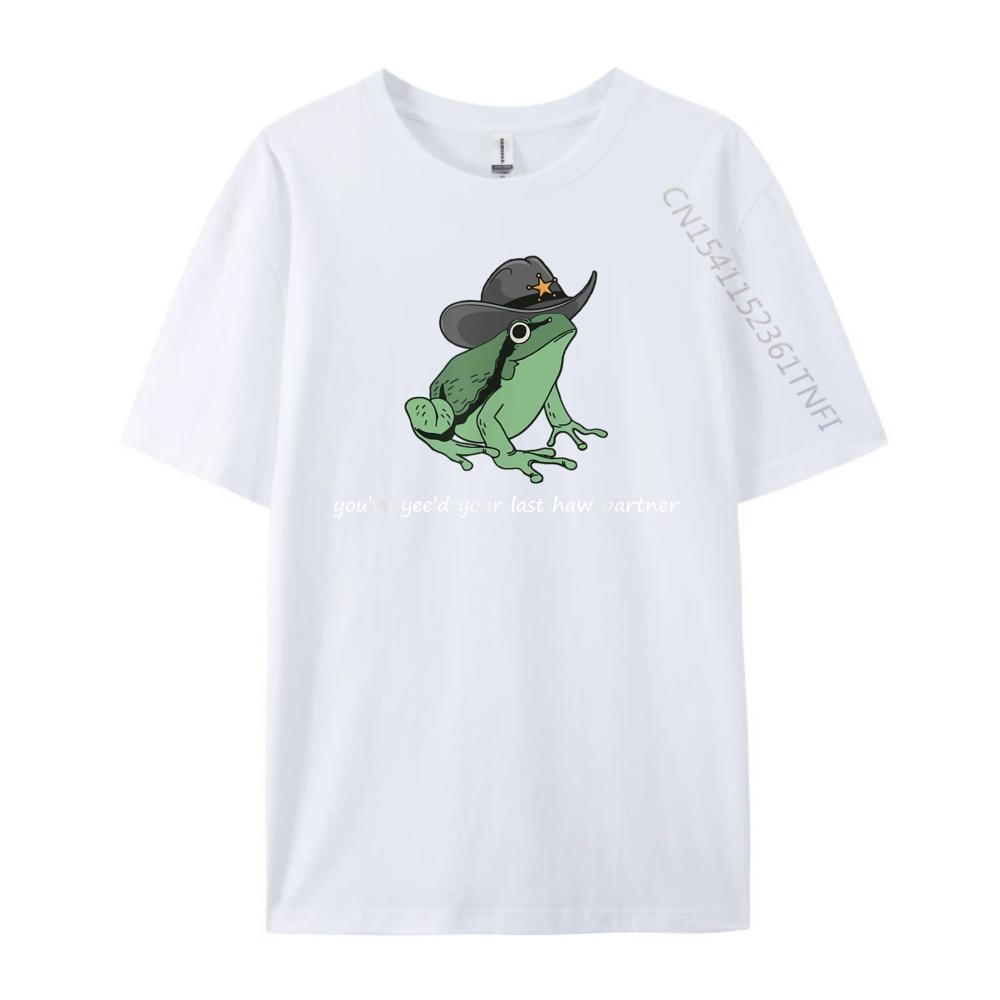 Frog With Cowboy Hat You Ve Yee D Your Last Haw Jokes XS Graphic T Shirts Funny T Shirts T-shirts Alphabet