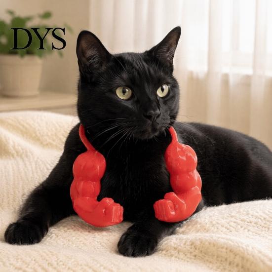 Pet Costume Props Cat Muscle Arms, Hilarious 3D Printed Muscular Kitten Gag Gifts Shoulder Attachment for Feline Cosplay, Fun Photo Accessories Pets