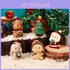 Festive Christmas Animal Resin Figurines Santa Claus Tree Decor For Children Gift