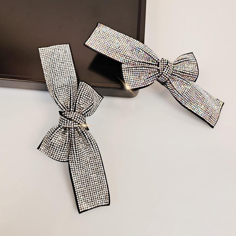 

Сверкающие заколки для волос с бантом, блестящие заколки-бабочки, аксессуары для волос