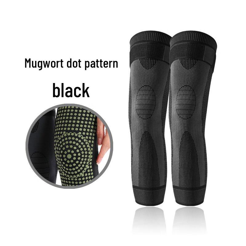 Xinbodada Winter Warm Knitted Knee Pads with Mugwort Straps