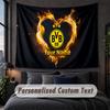 Custom Name Text Tapestry,Borussia Dortmund Decorative Wall Hanging, Background Tapestry For Home Bedroom