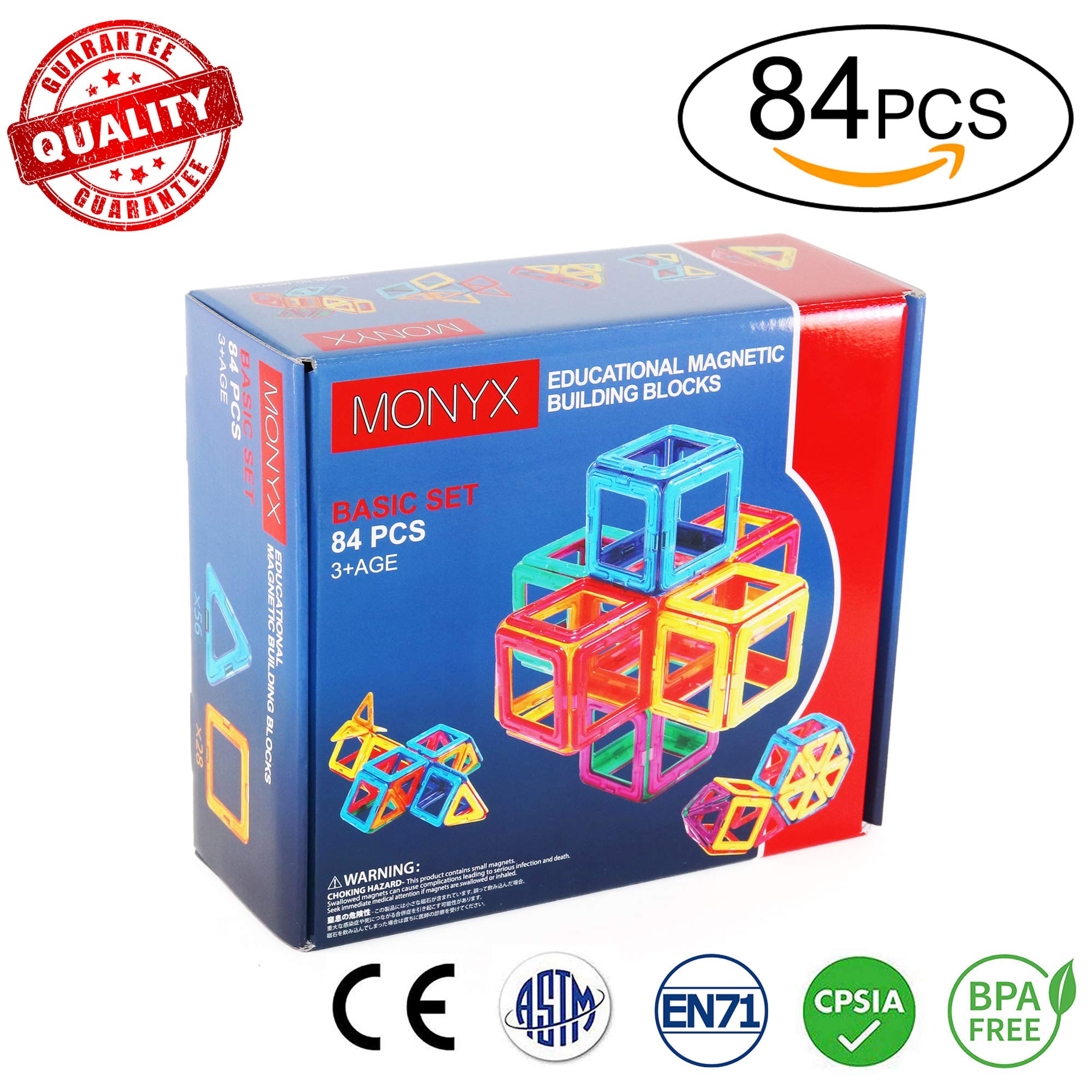 

Магнитный блок MONYX 84 шт. Магнитный блок обучающая игрушка-головоломка бытовая продукция осмотр подарок на день рождения рождество игрушка подарок (84 шт.)