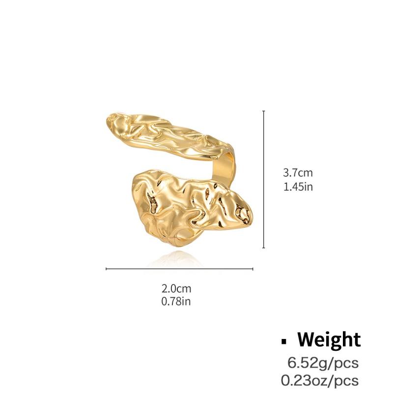 

Irregular Gold Color Geometric Chunky Open Rings for Women Men Punk Aesthetic Adjustable Finger Ring Fashion Jewelry Party Gift
