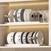Space Saving Under Cabinet Storage Rack For Cookware Expandable Pots and Pans Organizer With Adjustable Dividers