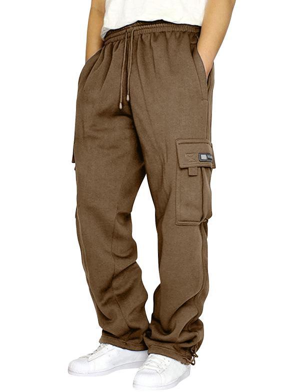 Męskie spodnie dresowe wysokiej jakości: Pogrubione, 6 Rozmiarów, 7 Kolorów, Styl Casualowy Workwear