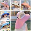 UV Protection Baby Fisherman Cap Sunscreen Wide Brim Bucket Hat Fashion Kids Sun Hat  Girls