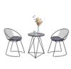 Nordic Small Round Table Chair Combination, Milk Tea Shop Table, Simple Modern Household Balcony Leisure Table Set