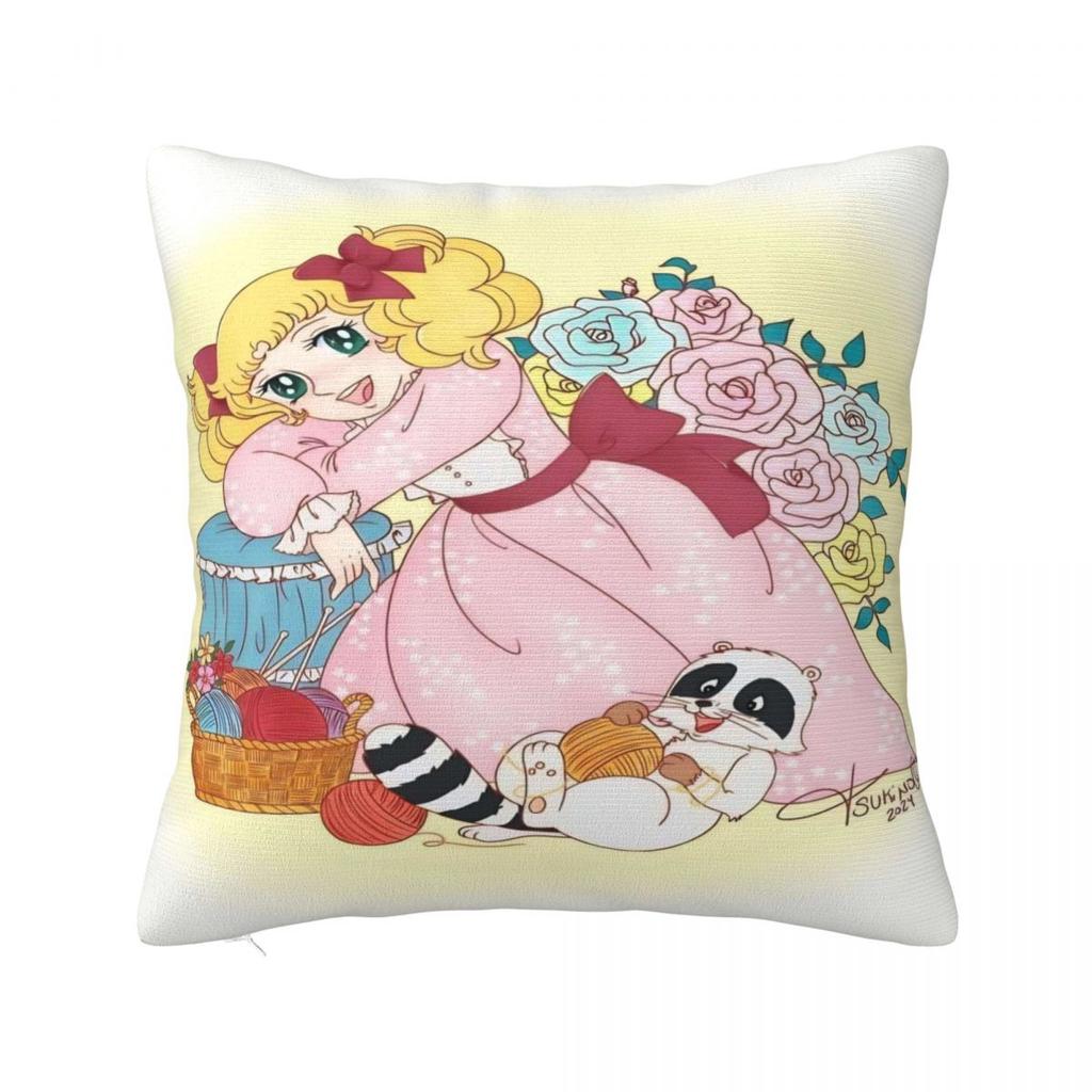 Candy Candy Manga Pillow Cover Soft Pillow Case Cushion Cover Cute Funny Graphic Pillowcases For Sofa Home Decoration