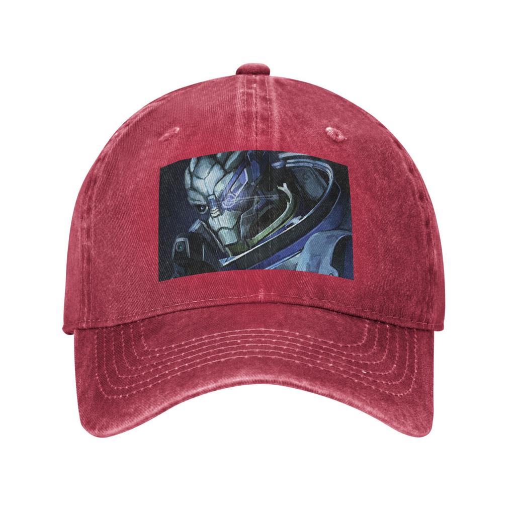 Garrus Vakarian Mass Effect Video Game Video Game Meme Space Denim Cap Casual Baseball Caps Adjustable Hat Unisex Baseball Hats