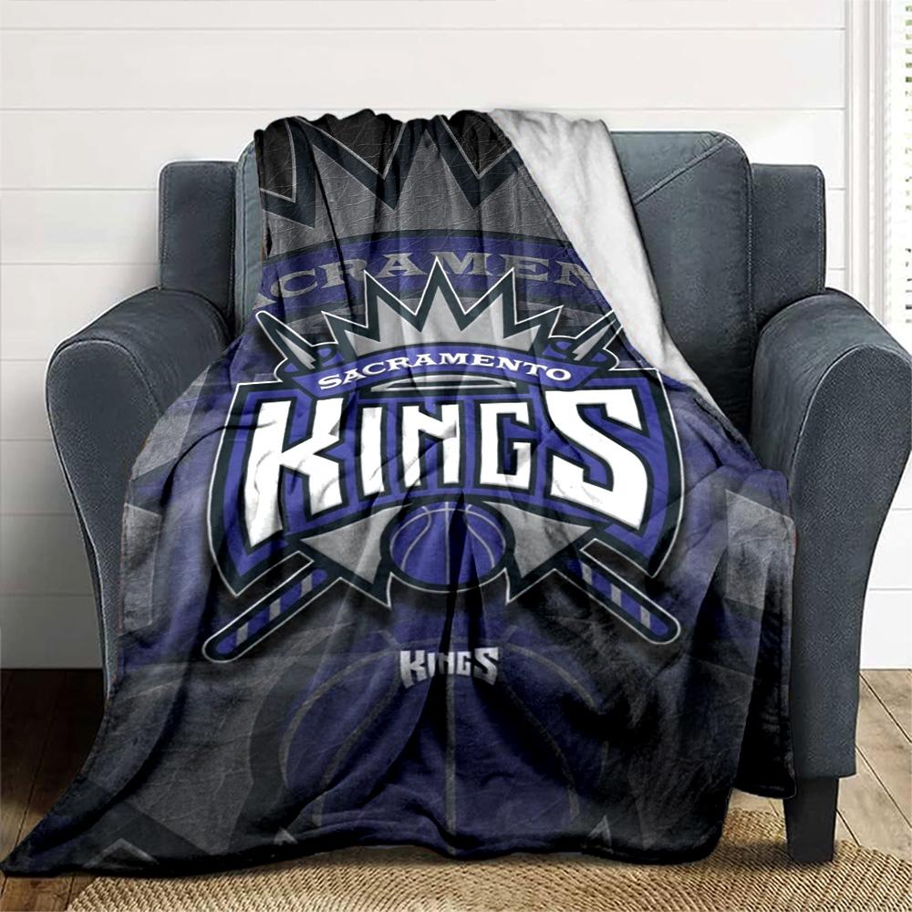 Sacramento Kings Print Flanelldecke Hohe Qualität Warm Gemütlich Decke für Alle Jahreszeiten Perfekt für Geschenke Heimdekoration