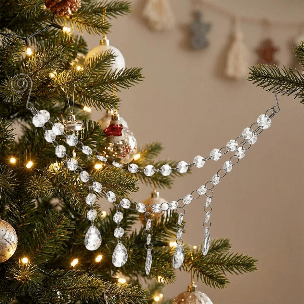 Acrylic Christmas Tree Ornaments Transparent Hanging Ornaments Wedding Party