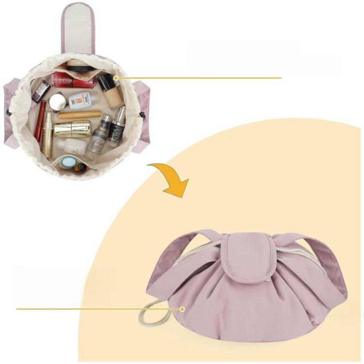 Large Capacity Portable Drawstring Cosmetic and Toiletries Bag