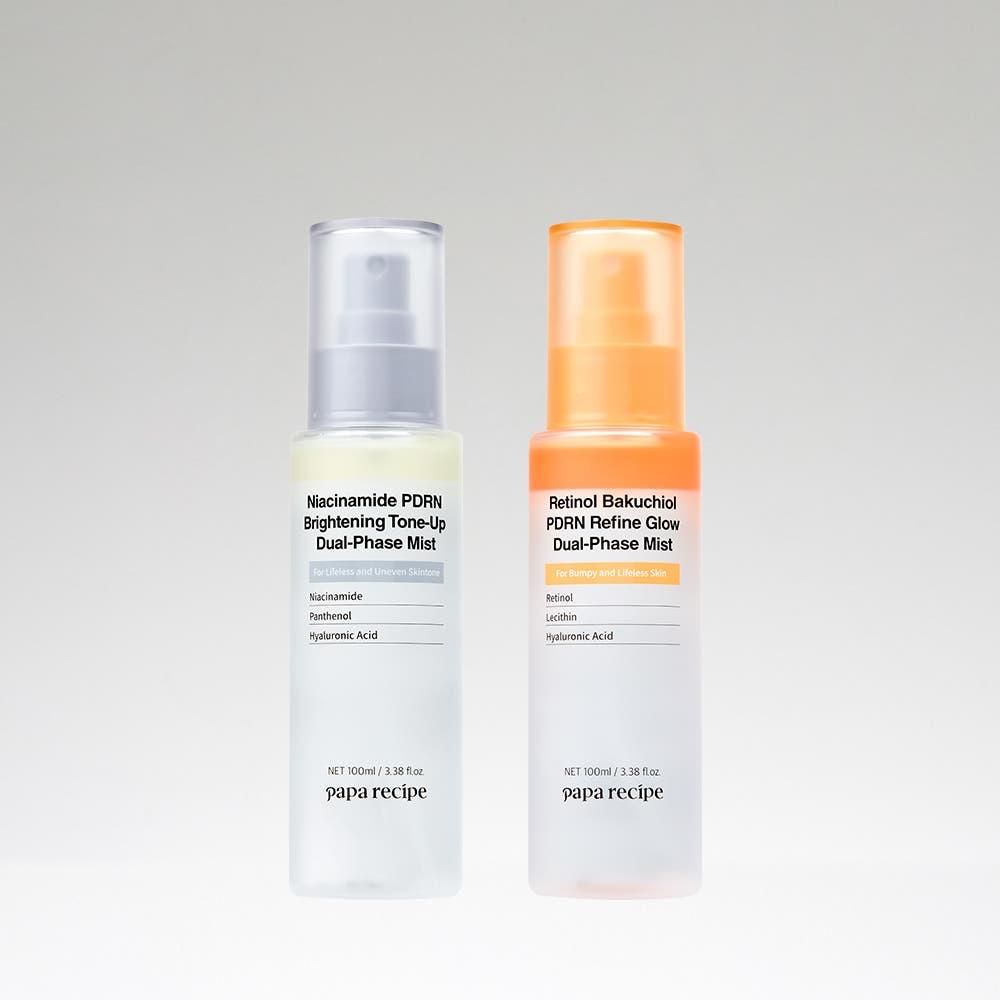 Papa Recipe Niacinamide PDRN Mist 100ml & Retinol Mist 100ml Special Duo Set